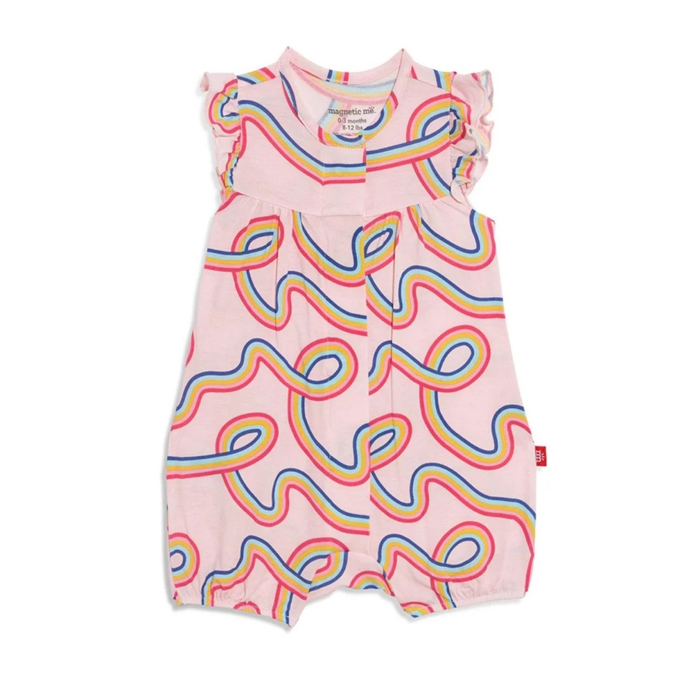 Magnetic Me Taffy Modal Romper. Size 9-12 mos. Worn only 2x